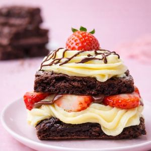 imagem do produto Brownie Ninho com Morango e Nutella