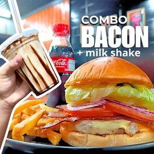 imagem do produto Combo bacon+ milk shake 