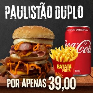 imagem do produto Paulistão Duplo +Batata +coca lata
