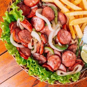 imagem do produto Batata frita com calabresa 500g