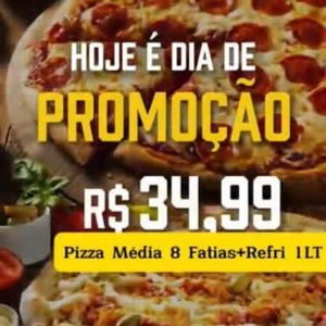 imagem do produto Pizza média 8 fatias + refri 1LT