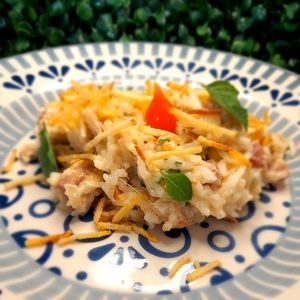 imagem do produto Arroz cremoso com bacon e calabresa