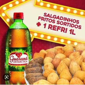 imagem do produto Combo 100 Mini salgadinhos frito sortidos + guarana 1L