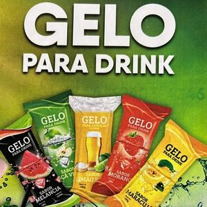 imagem do produto GELO SABORIZADO sabores, melancia, maçã verde morango, maracujá, ATENÇÃO consultar a disponibilidade dos sabores antes do pedido