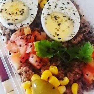 imagem do produto MARMITA A PORTUGUESA FRANGO DESFIADO TEMPERADO OU PATINHO MOIDO