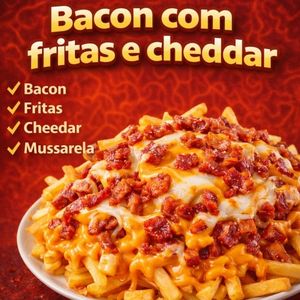 imagem do produto Bacon com fritas e cheddar
