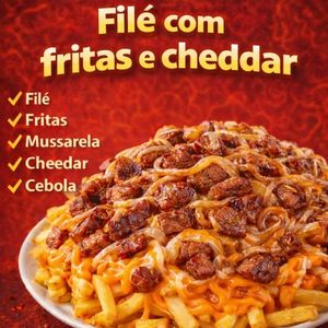 imagem do produto Filé com fritas e cheddar 