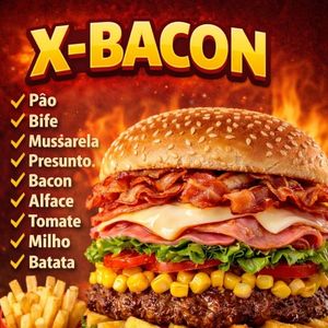imagem do produto X bacon