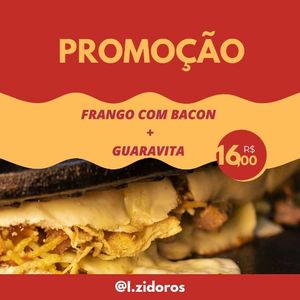 imagem do produto Promo do dia (Frango bacon  +guaravita)
