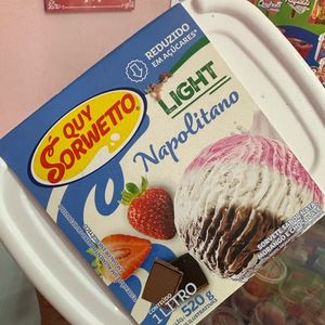 imagem do produto Sorvete Pote  1  Litro  Napolitano Light