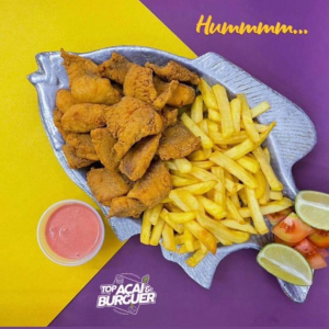imagem do produto Porção de peixe c/fritas completa pequena