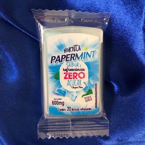 imagem do produto Papermint Frozen Lâminas Refrescantes Comestíveis Zero Açucar Hortelã 