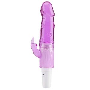imagem do produto Vibrador em Jelly com Estimulador Clitoriano
