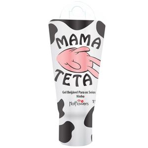 imagem do produto Mama Teta Gel Beijável Para os Seios 15g Linha Xups Brasileirinhos Hot Flowers