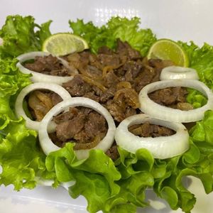 imagem do produto Carne na Chapa Acebolado e Pão de Alho