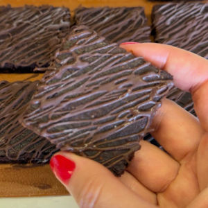 imagem do produto Brownie de chocolate vegano - 5 cm 