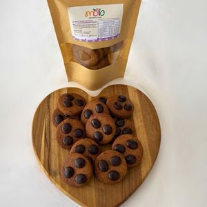 imagem do produto 25 Cookies de tâmara com Cumaru e gotas de CHOCOLATE adoçado com tâmara >375g (macios)