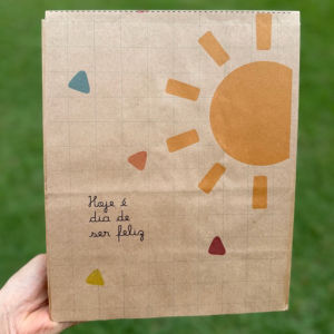 imagem do produto Sacola Kraft Padronizada DIA FELIZ
