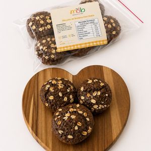 imagem do produto 6 Bolinhos de banana orgânica adoçados com uva-passa