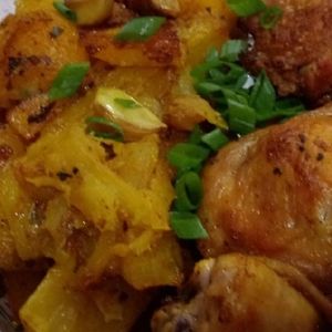 imagem do produto macaxeira com frango assado
