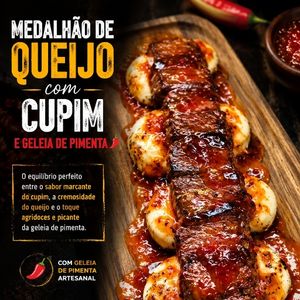 imagem do produto MEDALHÃO DE QUEIJO C/ CUPIM E GELEIA DE PIMENTA