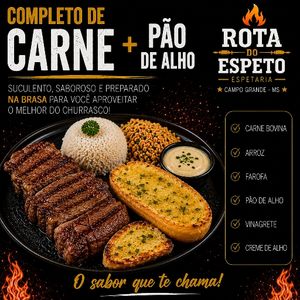 imagem do produto COMPLETO DE CARNE COM PÃO DE AHO.