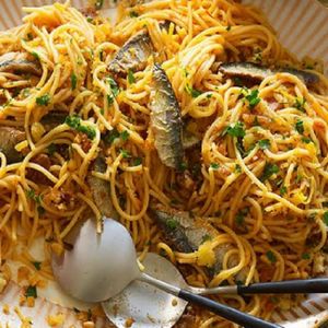 imagem do produto Macarrão na chapa de sardinha ou atum