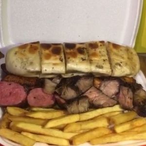imagem do produto Porção de batata com churrasco M