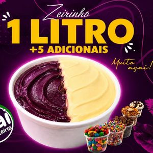 imagem do produto 1Litro Açaí + Creme + 05 Adicionais