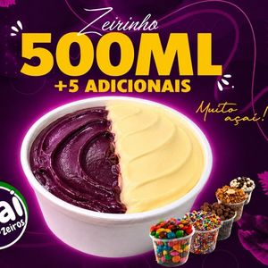 imagem do produto 500ml Açaí + Creme + 05 Adicionais!