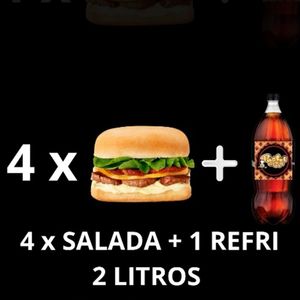 imagem do produto 4 X-SALADA + REFRI 2LT
