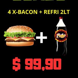 imagem do produto 4X-BACON + REFRI 2LT