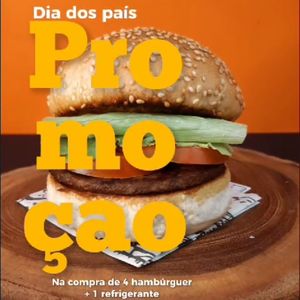 imagem do produto 4 hambúrgueres + 1L de refrigerante