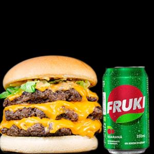 imagem do produto Triplo Burguer+lata