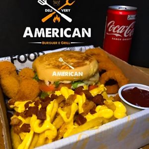 imagem do produto Baguncinha caseiro+ Batata C/ cheddar e Bacon+ nuggtes+ anéis de cebola+ Coca lata 