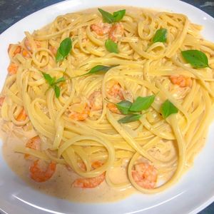 imagem do produto Fettuccine de camarão ao molho branco