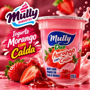 imagem do produto Mully duo morango com calda