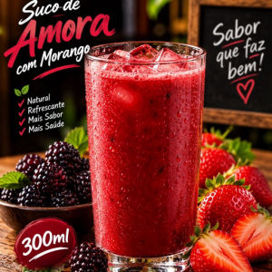 imagem do produto Suco Amora com morango 300ml
