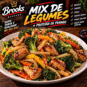 imagem do produto Mix de legumes+Proteína de Frango