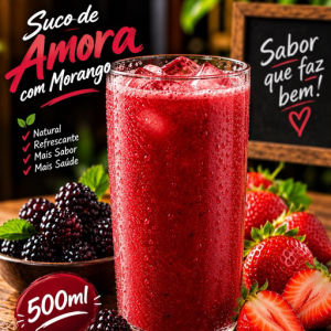 imagem do produto Suco Amora com morango 500ml