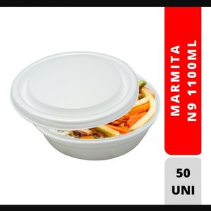 imagem do produto Marmitex isopor redonda número 9 100un.