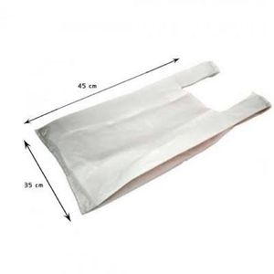 imagem do produto Sacola branca reforçada 35x45 1kg