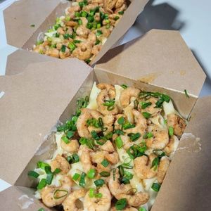 imagem do produto 2 penne com camarão ao molho de queijo