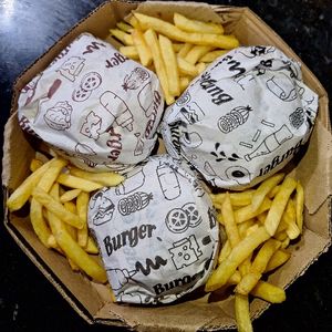 imagem do produto ( COMBO) Caixa burguer 