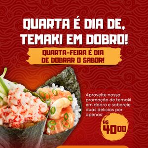 imagem do produto 2 Temaki de salmão 