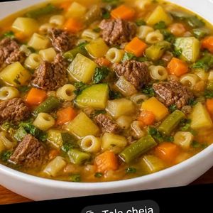 imagem do produto Sopa de Macarrão, Carne e Legumes 