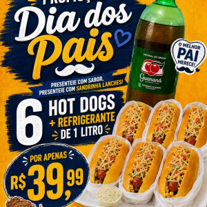 imagem do produto 6 Cachorro quente + 1 refrigerante 1L