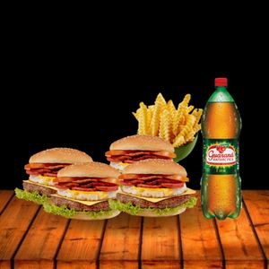 imagem do produto 4 X CALABRESA + 250G BATATA + GUARANÁ 2L