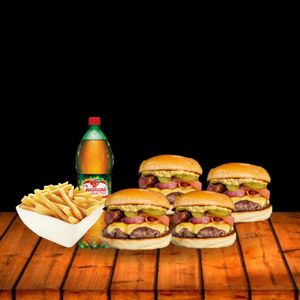 imagem do produto 4 X CALABRESA BACON + 250G BATATA + GUARANÁ 2L