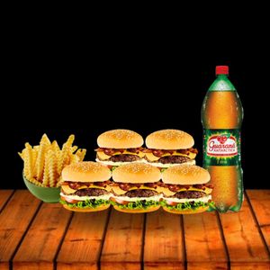 imagem do produto 5 X-TUDO + 250G BATATA + GUARANÁ 2L